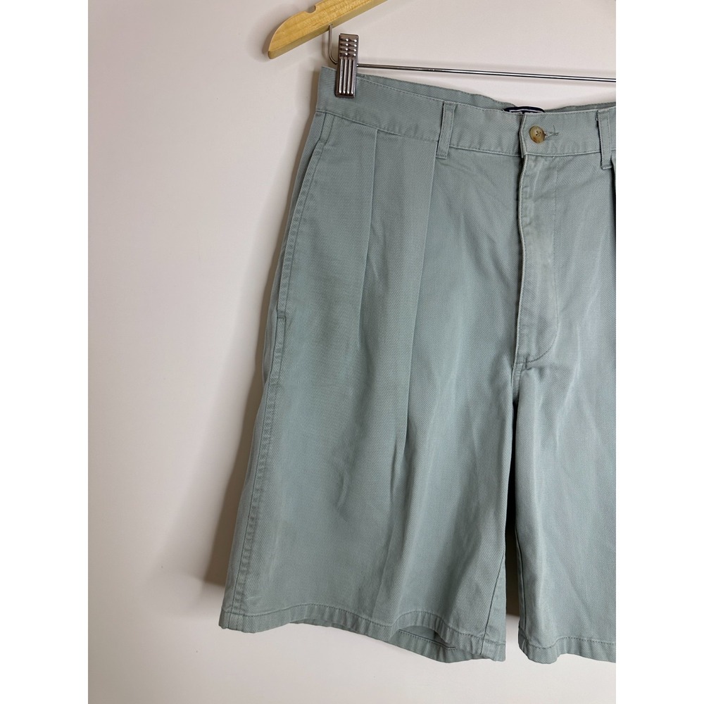 Polo Ralph Lauren Sage Green Pleated Chino Shorts Cotton Twill Relaxed - Picture 4 of 15